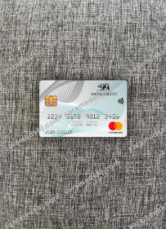 USA Bank of the West bank mastercard photolook front